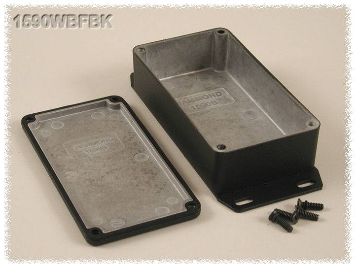 Hammond Electronics 1590WBSFBK Universal-Gehäuse 112 x 60 x 42 Aluminium Schwarz 1 St.