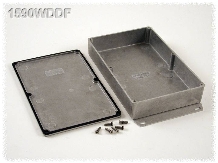 Hammond Electronics 1590WDDF Universal-Gehäuse 187.5 x 119.5 x 37 Aluminium Natur 1St.