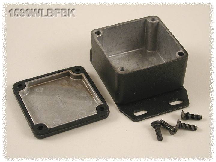 Hammond Electronics 1590WLBFBK Universal-Gehäuse 50.5 x 50.5 x 31 Aluminium Schwarz 1St.