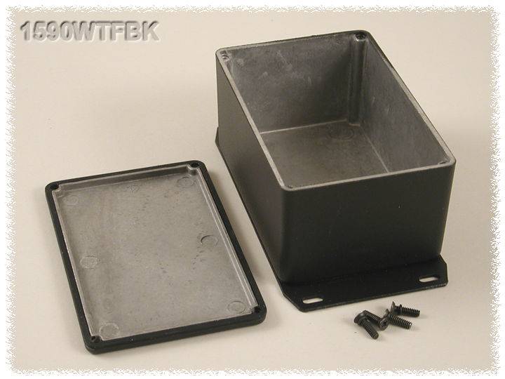 Hammond Electronics 1590WTFBK Universal-Gehäuse 120.5 x 79.5 x 59 Aluminium Schwarz 1 St.