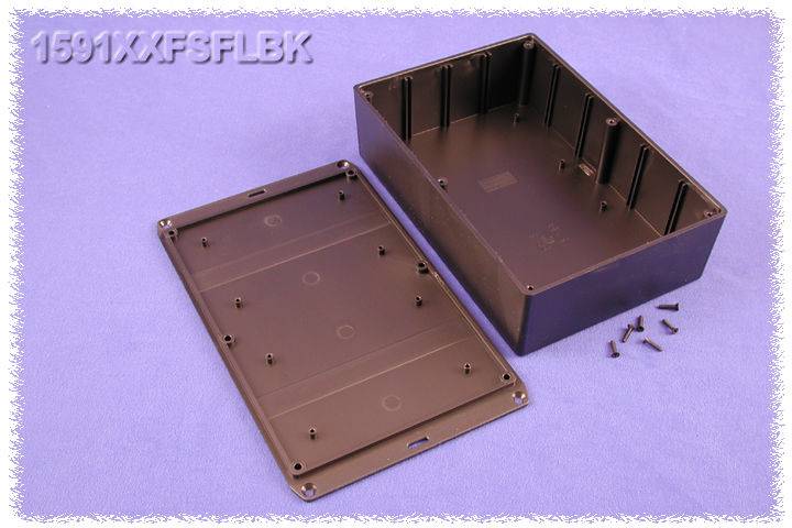 Hammond Electronics 1591XXGSFLBK Universal-Gehäuse 121 x 94 x 34 ABS Schwarz 1 St.