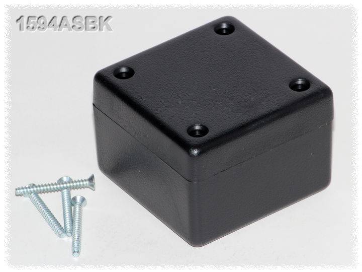 Hammond Electronics 1594ASBK Universal-Gehäuse 56 x 56 x 40 ABS Schwarz 1 St.