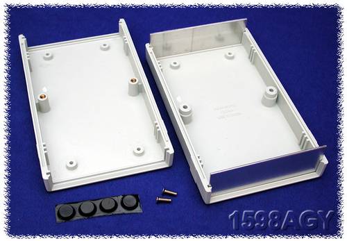 Hammond Electronics 1598AGY Instrumenten-Gehäuse 157 x 94 x 36 ABS Grau 1 St.