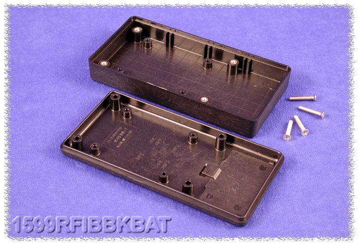 Hammond Electronics 1599RFIBBKBAT Hand-Gehäuse 130 x 65 x 25 ABS Schwarz 1 St.
