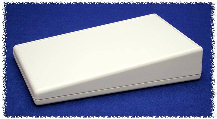 Hammond Electronics 1599KSTLGY Pult-Gehäuse (L x B x H) 220 x 140 x 40 mm ABS Grau 1 St.