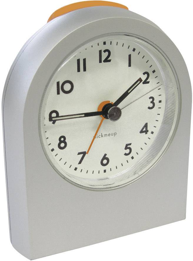 TFA Dostmann 98.1051.54 Quarz Wecker Silber