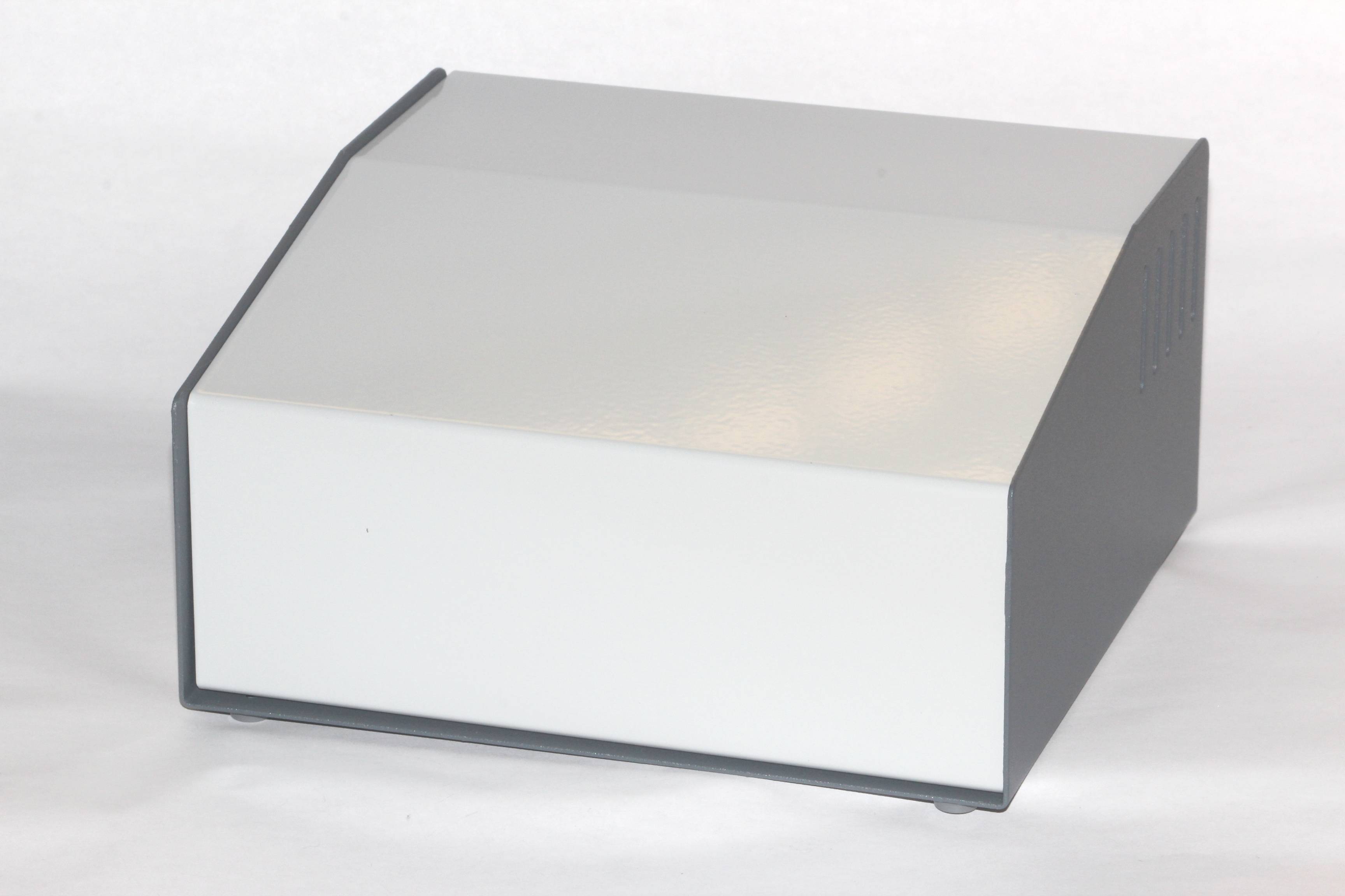 Hammond Electronics 500-0940 Pult-Gehäuse (L x B x H) 183 x 192 x 100mm Aluminium Grau 1St.