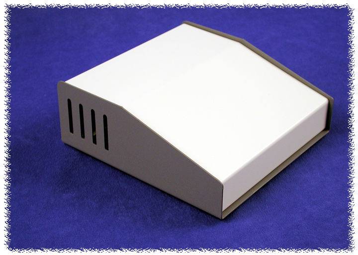 Hammond Electronics 515-0910 Pult-Gehäuse (L x B x H) 157 x 116 x 58 mm Aluminium Grau 1 St.