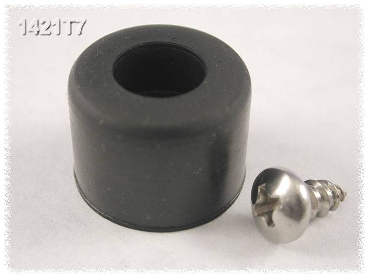 Hammond Electronics 1421T7 Gerätefuß selbstklebend, rund Schwarz (Ø x H) 19mm x 12.7mm 24St.