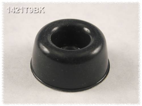 1421T9BK Gerätefuß selbstklebend, rund Schwarz (Ø x H) 22.3mm x 10.2mm 24St.
