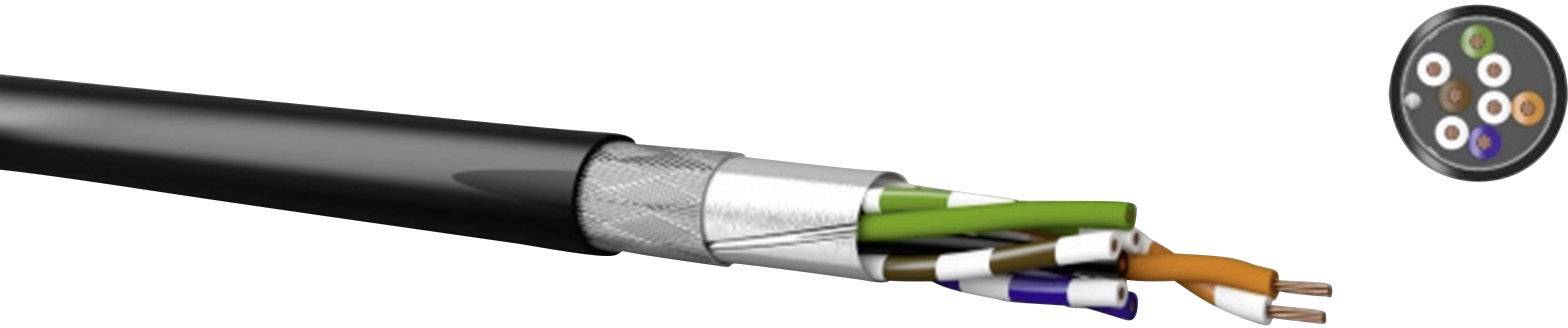 Kabeltronik 511826709-100 Netzwerkkabel CAT 5e SF/UTP 4 x 2 x 0.13mm² Schwarz 100m