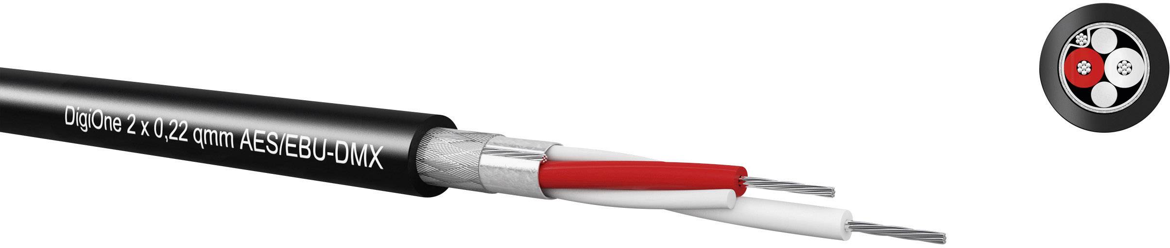 Kabeltronik 94H203400-1 Digitalkabel 2 x 0.34mm² Schwarz Meterware