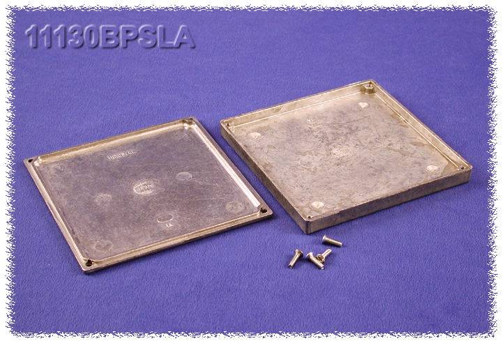 Hammond Electronics 11130BPSLA Universal-Gehäuse 125 x 125 x 16.25 Aluminium Natur 1 St.