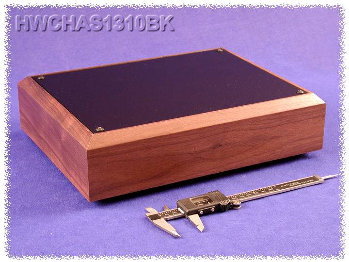 Hammond Electronics HWCHAS1310BK Bodenplatte 330 x 254 x 76 Aluminium Schwarz 1 St.