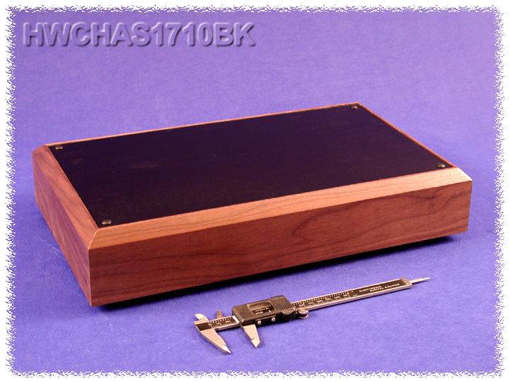Hammond Electronics HWCHAS1710BK Bodenplatte 432 x 254 x 76 Aluminium Schwarz 1St.