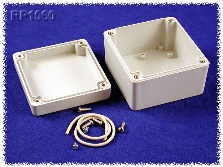 Hammond Electronics RP1060 Universal-Gehäuse 85 x 80 x 55 Polycarbonat Grau 1 St.