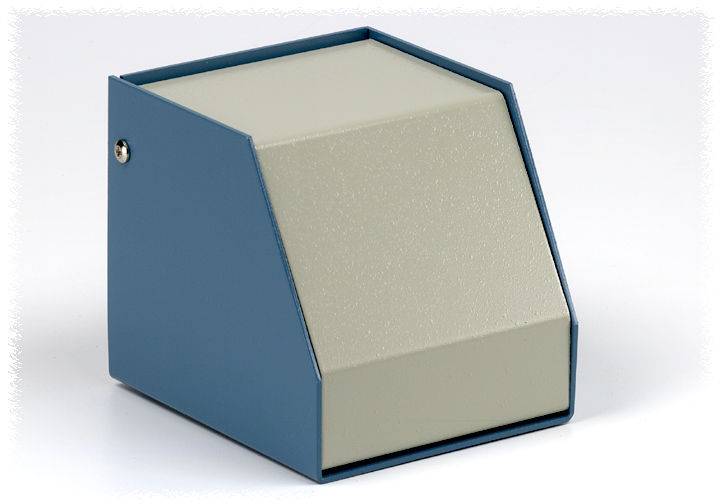 Hammond Electronics SCEM251414WH Instrumenten-Gehäuse 140 x 254 x 140 Aluminium Blau, Grau 1 St.