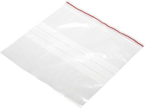 Druckverschlussbeutel mit Beschriftungsstreifen (B x H) 200 mm x 200 mm Transparent Polyethylen