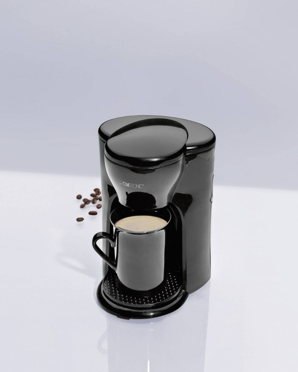 Clatronic KA 3356 1-Tassen-Kaffeeautomat schwarz