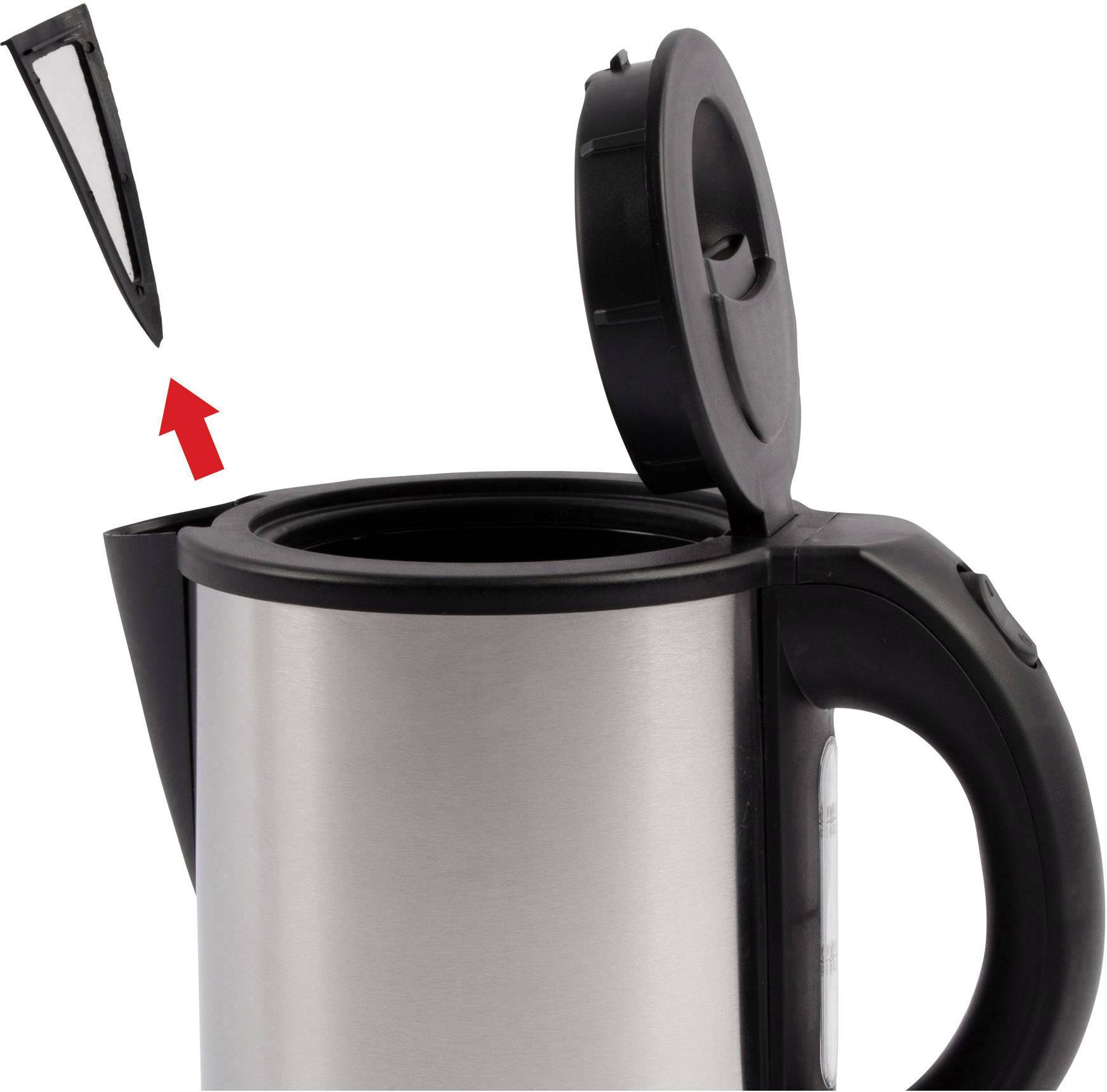 Clatronic WKS 3381 Wasserkocher schnurlos Edelstahl (gebürstet)