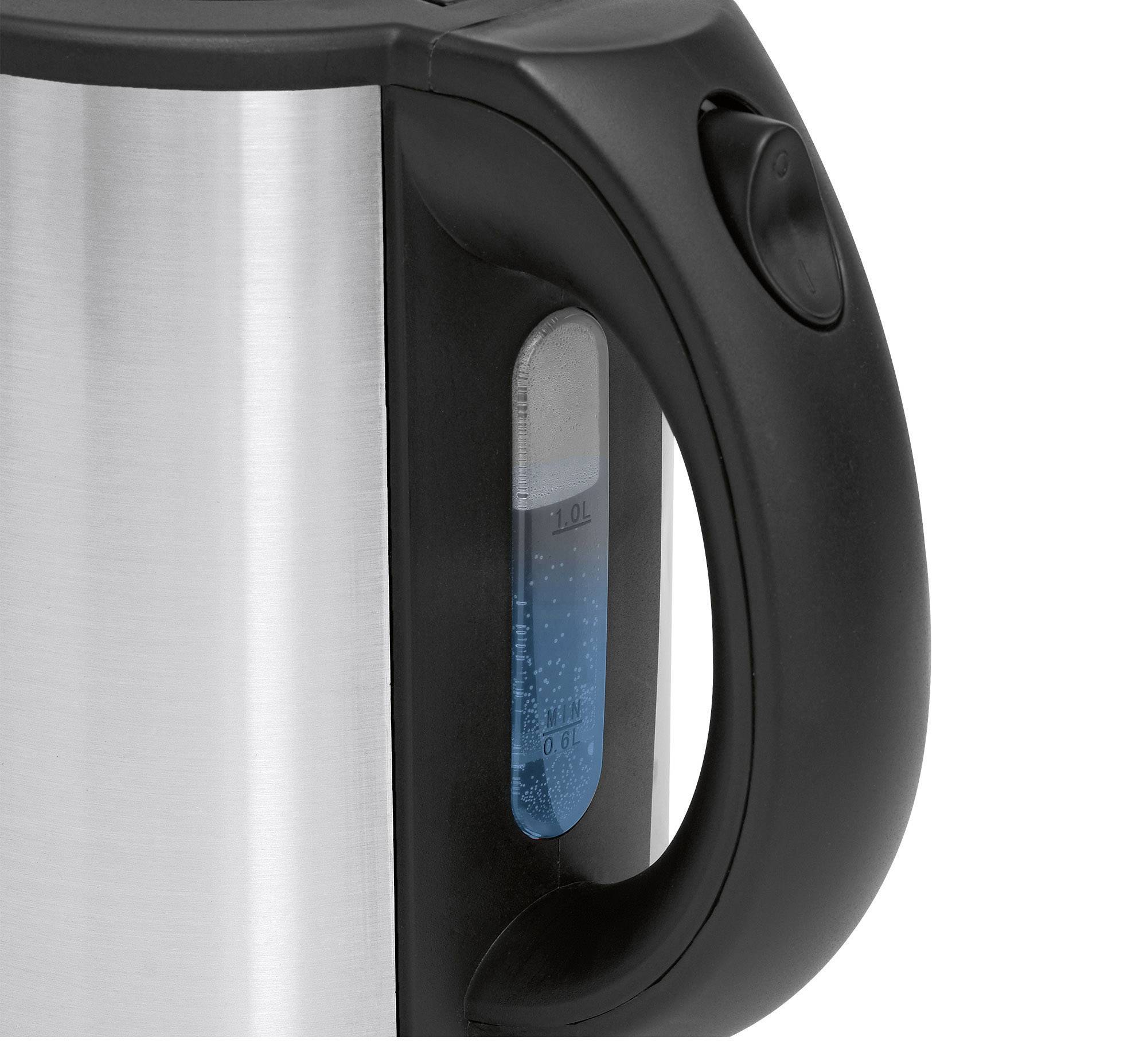 Clatronic WKS 3381 Wasserkocher schnurlos Edelstahl (gebürstet)