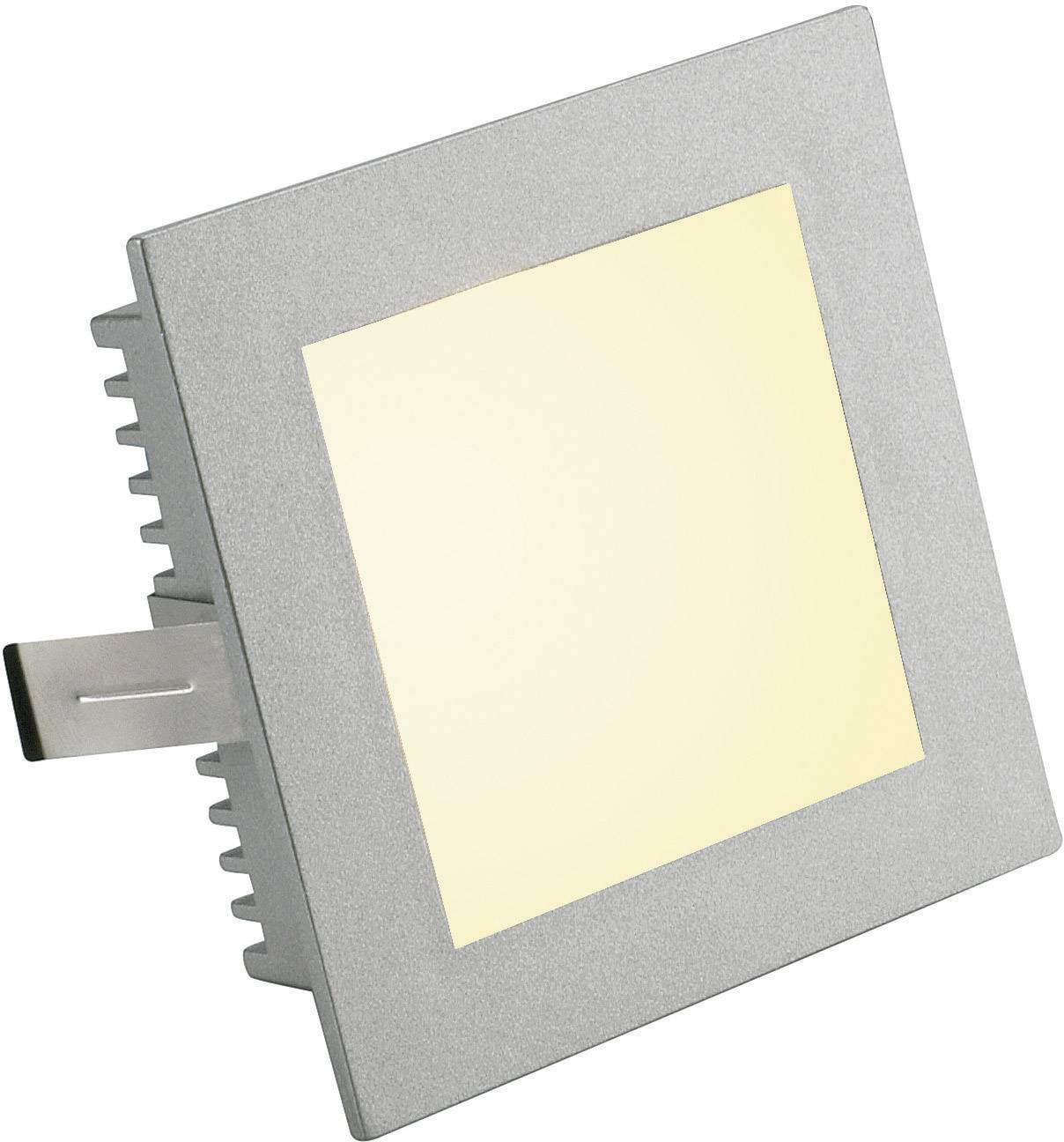 SLV 112732 Flat Frame Basic Einbauleuchte Halogen G4 20W Silber-Grau