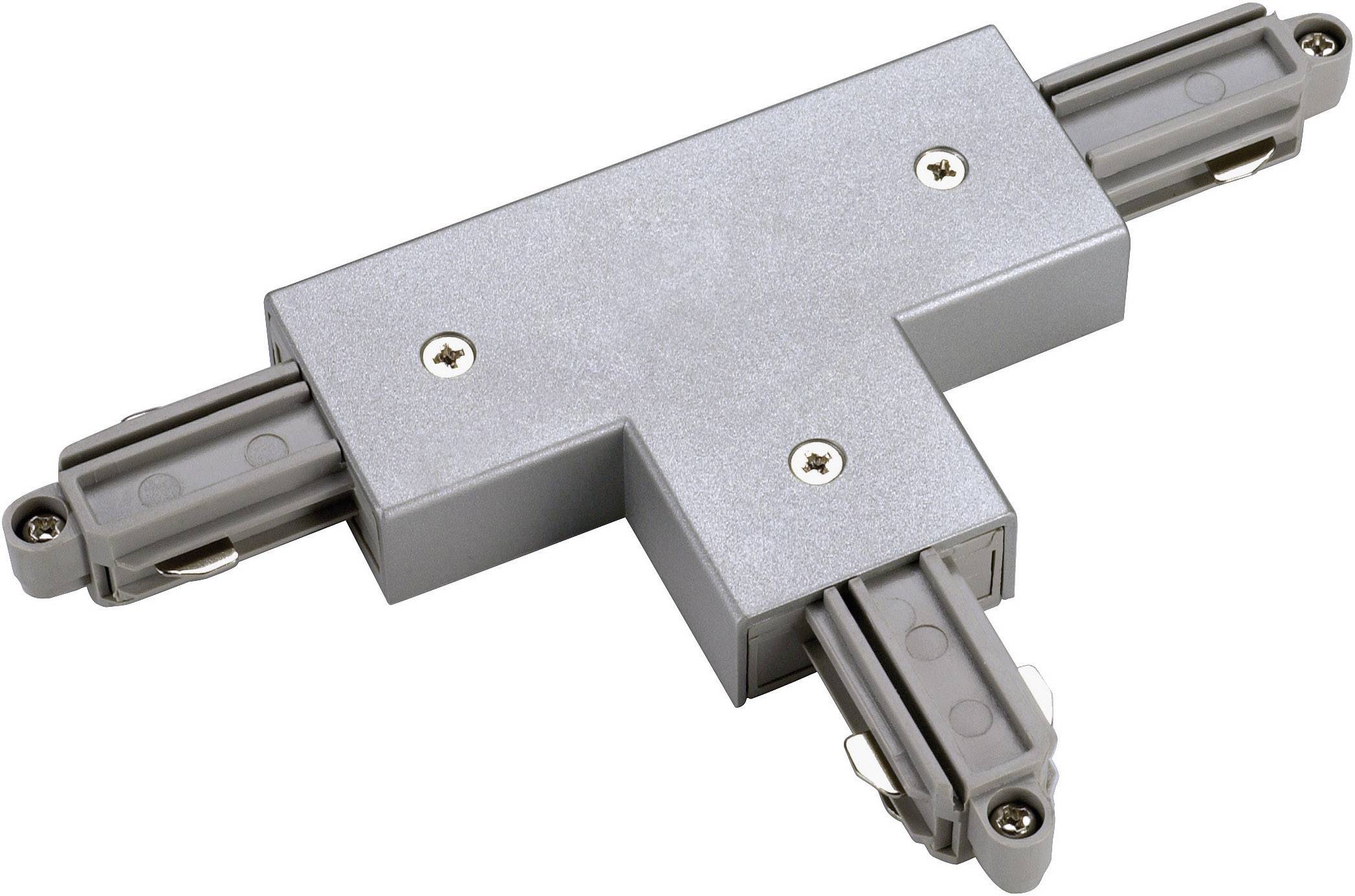SLV 143082 T-Verbinder Hochvolt-Schienensystem-Komponente T-Verbinder 1phasig Silber-Grau