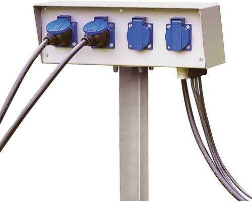 SLV 227000 Steckdosenverteiler 120mm Grau