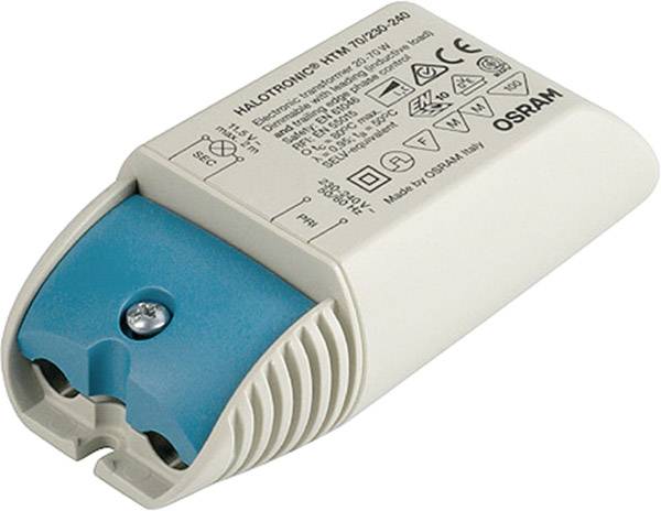 LEDVANCE 461075 Halogen Transformator 12V 20 - 70W dimmbar mit Phasenabschnittdimmer, dimmbar mit Phasenanschnittdimmer