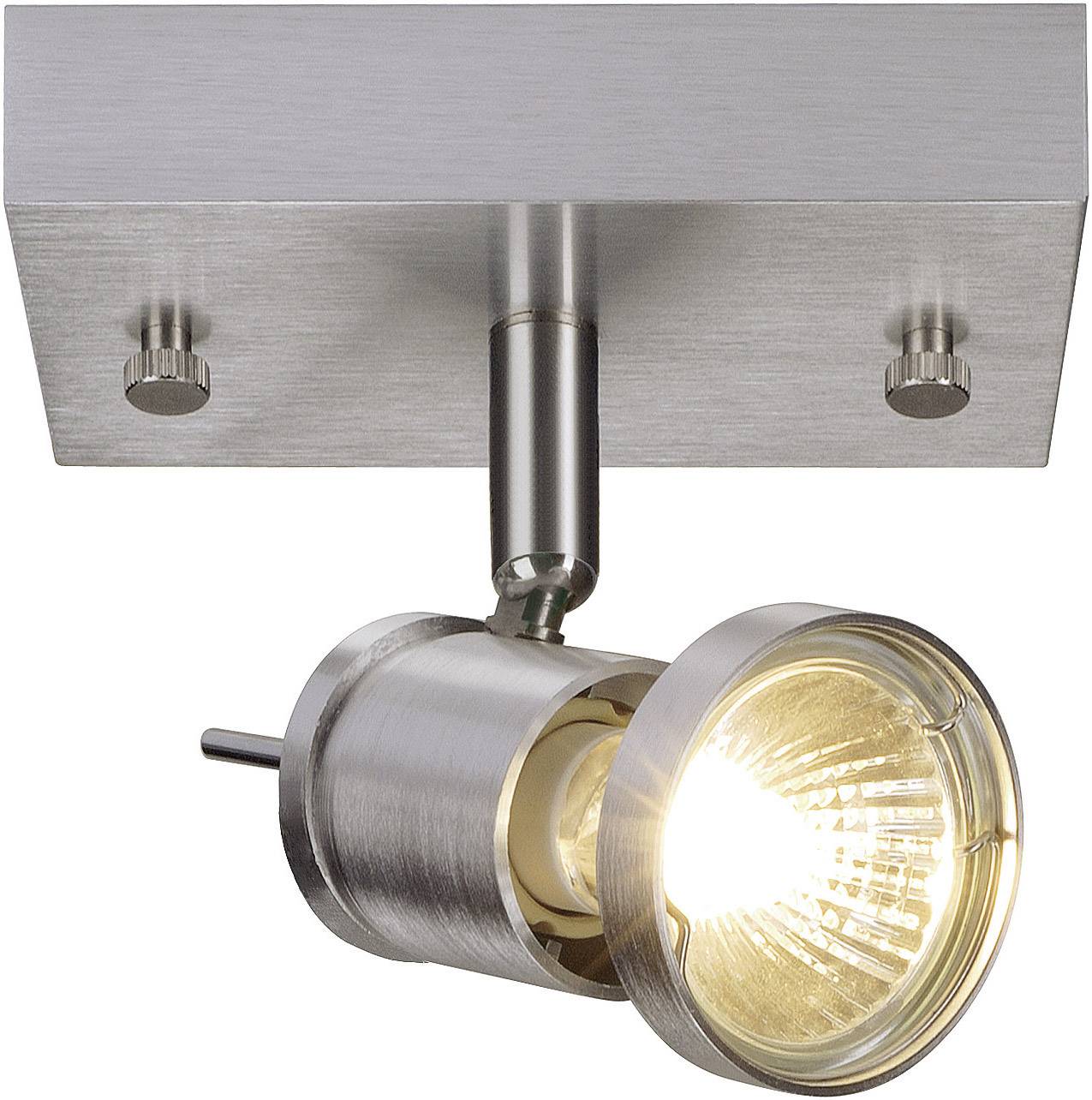 SLV Asto Spot I 147441 Deckenstrahler Halogen GU10 75W Aluminium (gebürstet)