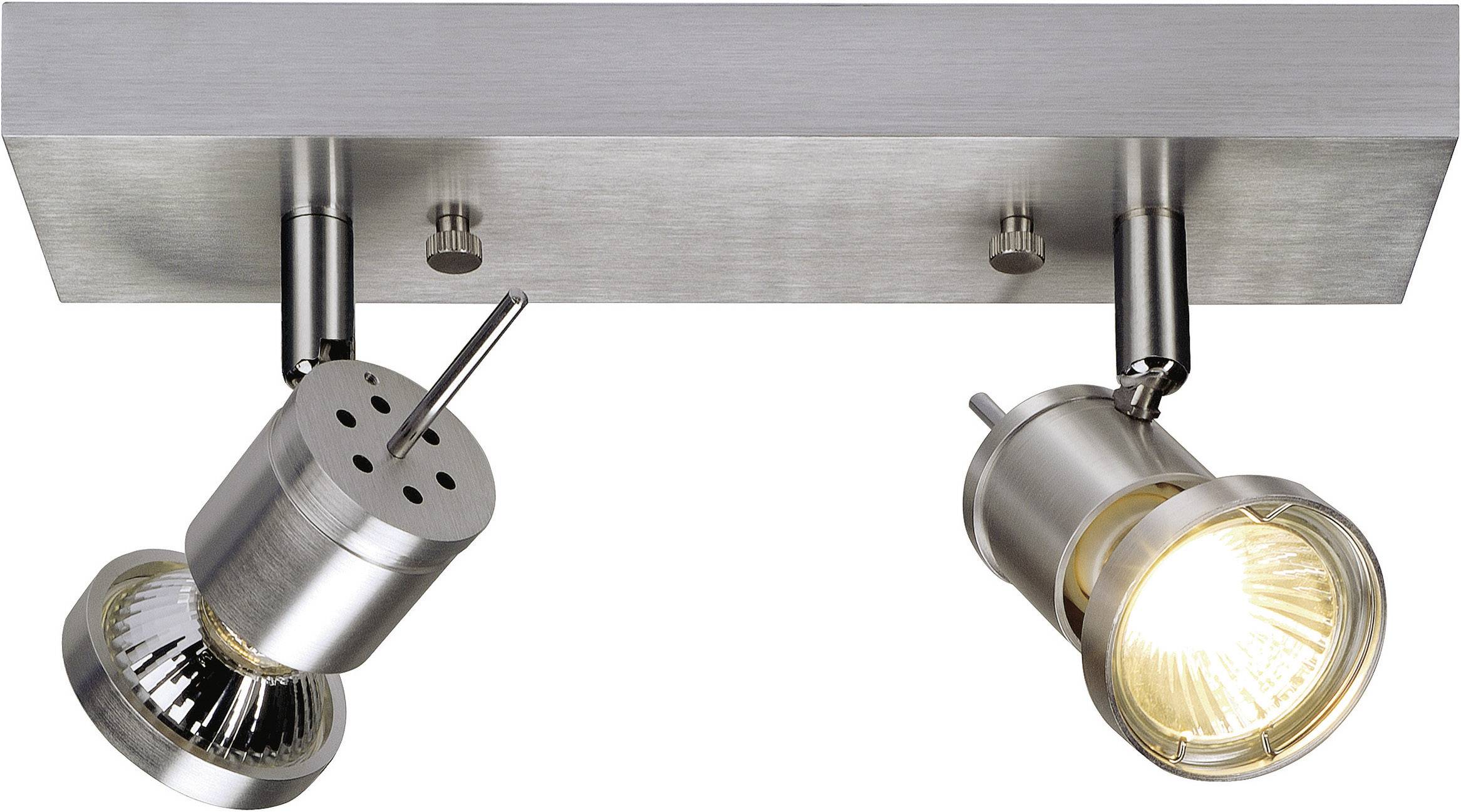 SLV Asto Spot II 147442 Deckenstrahler Halogen GU10 150W Aluminium (gebürstet)