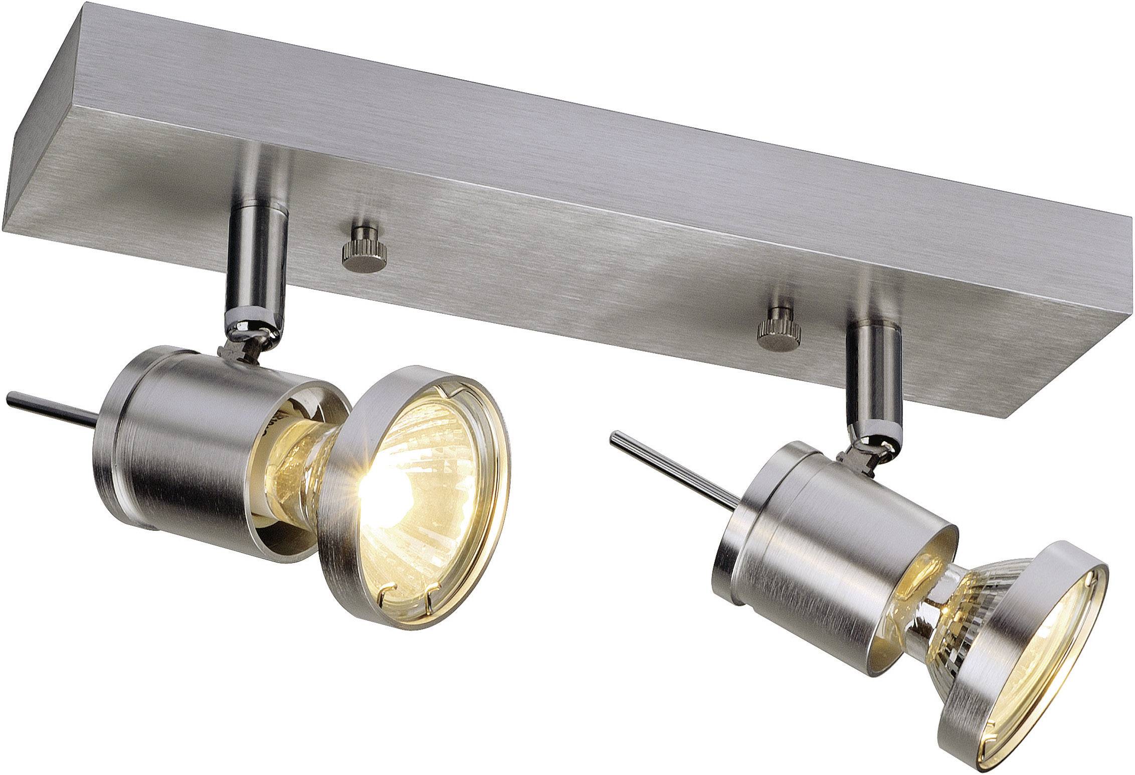 SLV Asto Spot II 147442 Deckenstrahler Halogen GU10 150W Aluminium (gebürstet)
