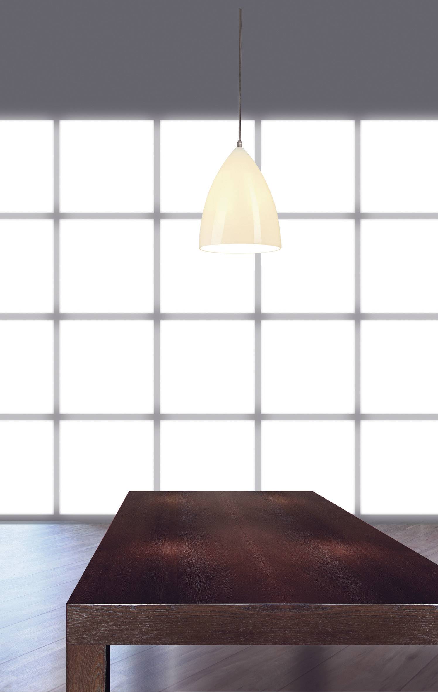 SLV Tonga IV 133444 Pendelleuchte Glühlampe, Energiesparlampe E14 60W Weiß