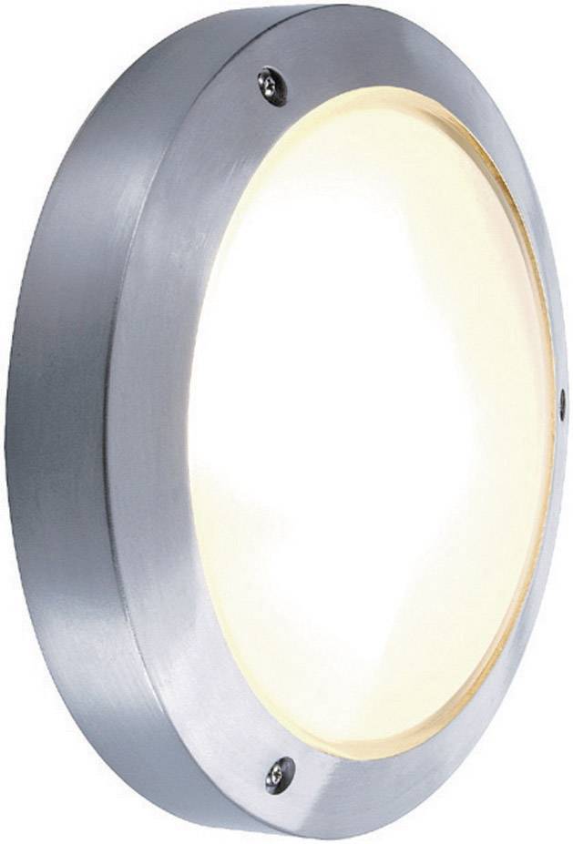 SLV Bulan 229072 Außenwandleuchte Energiesparlampe, LED E14 60W Silber