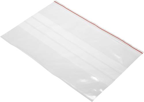Druckverschlussbeutel mit Beschriftungsstreifen (B x H) 300mm x 200mm Transparent Polyethylen