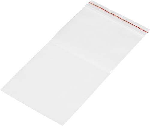 Druckverschlussbeutel ohne Beschriftungsstreifen (B x H) 100mm x 200mm Transparent Polyethylen