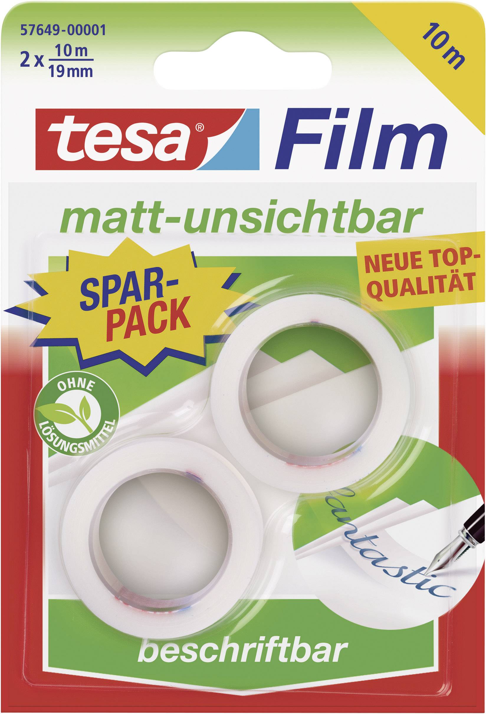 TESA 57649-00001-01 tesafilm Invisible Transparent (L x B) 10m x 19mm 2St.