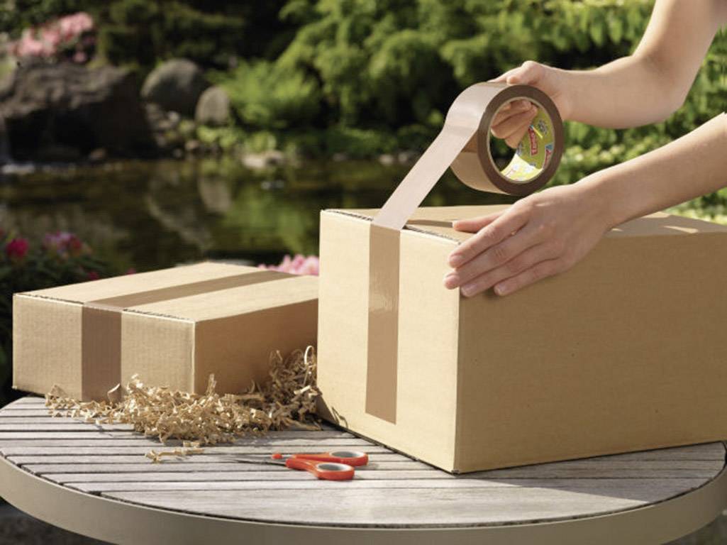 TESA ECO & STRONG 58154-00000-00 Packband tesapack® Braun (L x B) 66m x 50mm 1St.