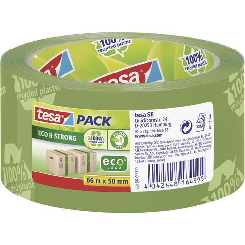 Bande d'emballage tesapack® tesa 58156-00000-00 vert (L x l) 66 m x 50 mm acrylate 1 pc(s)
