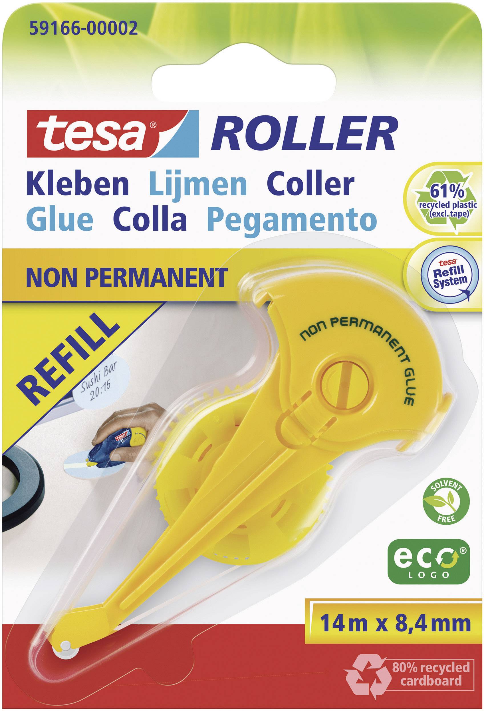 tesa Nachfüllkassette ecoLogo® ablösbar