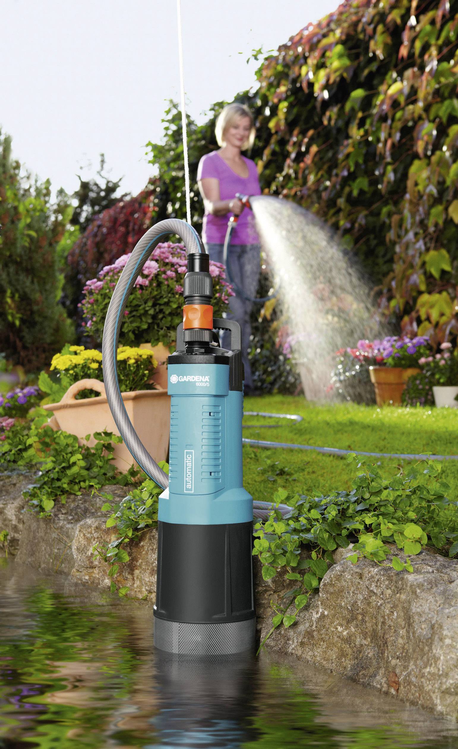 GARDENA 1476-20 6000/5 Automatic Comfort Tauchdruck-Pumpe mehrstufig 6000 l/h 45 m