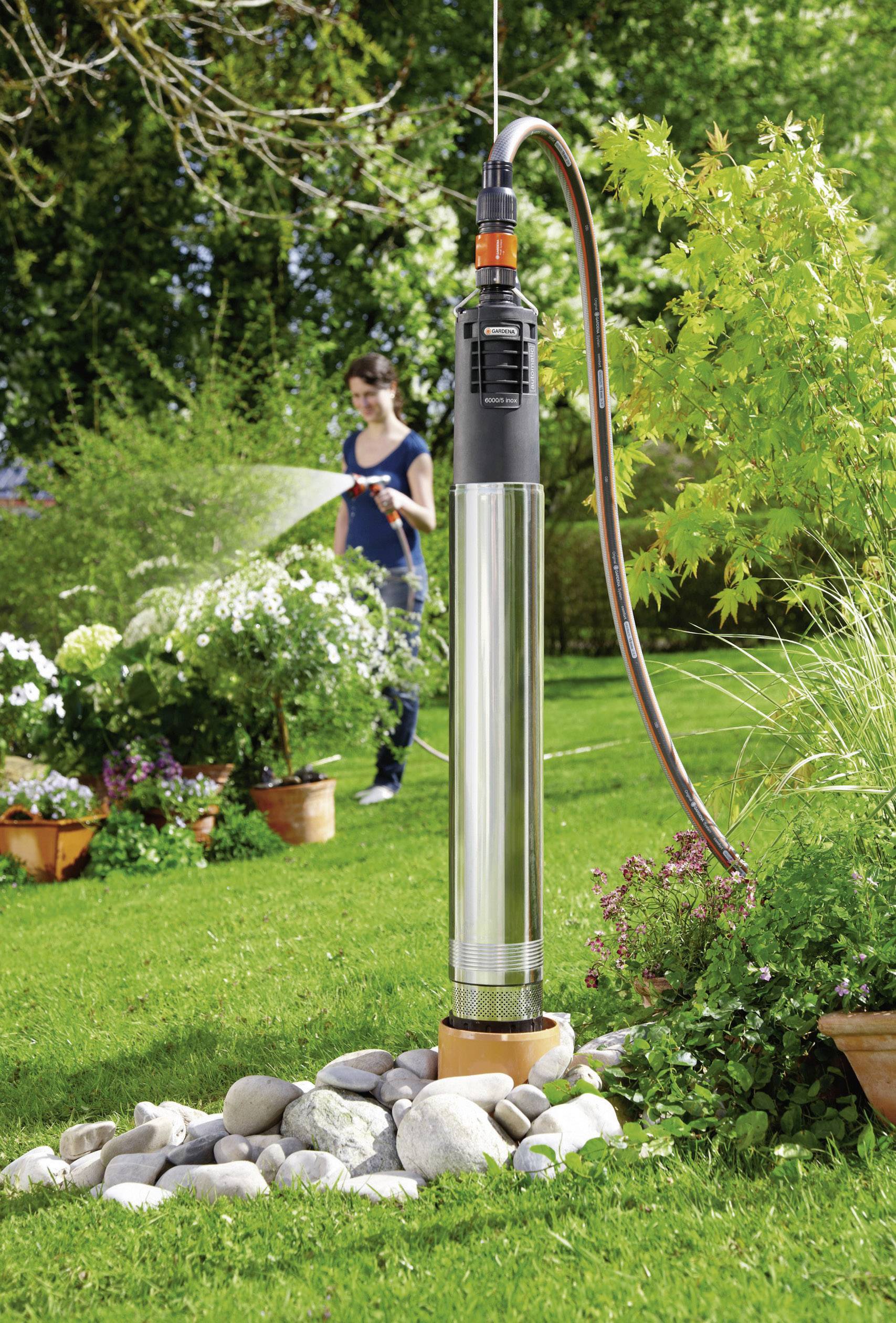 GARDENA 1499-20 Premium 6000/5 inox Tiefbrunnenpumpe 6000 l/h 50 m