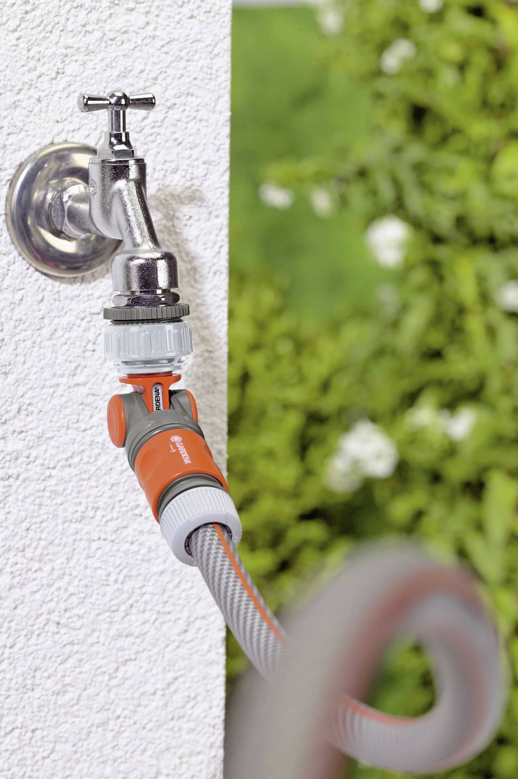 GARDENA 2999-20 Kunststoff Hahnanschluss Steckkupplung, 30,3 mm (1") IG, 24,2 mm (3/4") IG