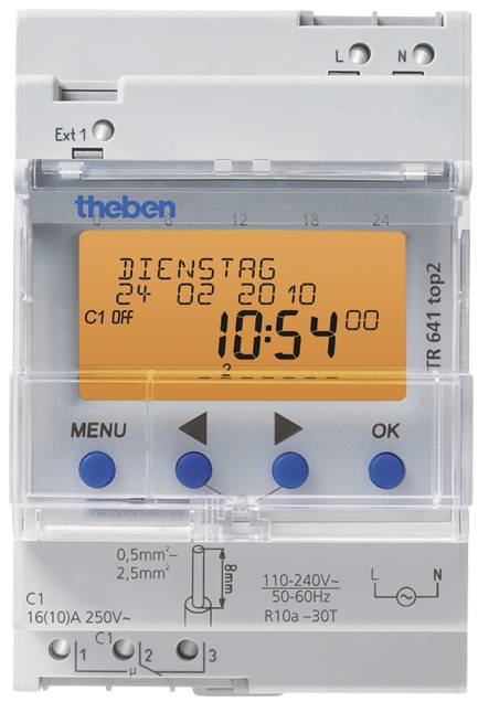 Theben 6410100 Hutschienen-Zeitschaltuhr