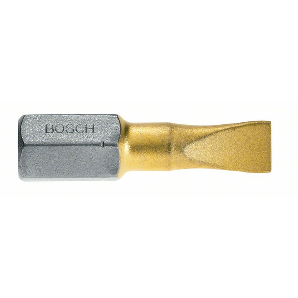 Bosch Accessories Max grip Schlitz-Bit 5.5mm TiN, extra hart C 6.3 25St.