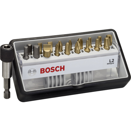 Bosch Accessories Robust Line 2607002582 Bit-Set 19teilig Schlitz, Kreuzschlitz Phillips, Kreuzschl