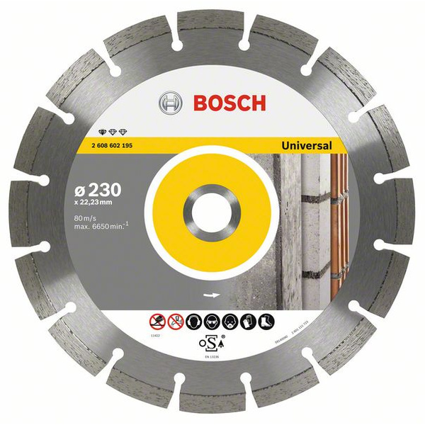 Bosch Accessories 2608603245  Diamanttrennscheibe Durchmesser 125 mm Innen-Ø 22.23 mm  10 St.