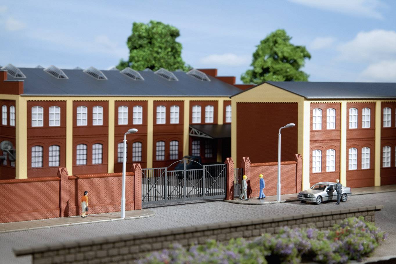 Auhagen 41622 H0 Einfriedung mit Toren Bausatz