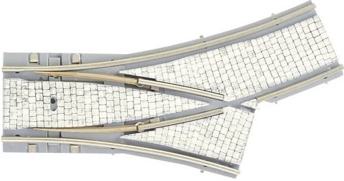 87643 H0 Tillig Straßenbahngleis Luna Y-Weiche, links 15°, 20° 204 mm, 250mm