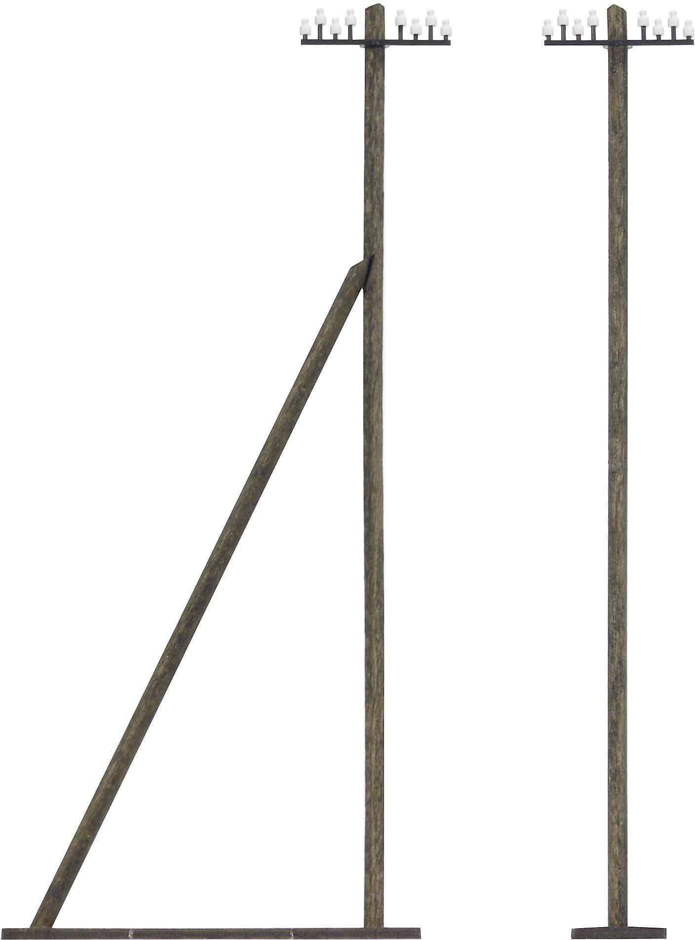 Busch 1499 H0 8 Telegrafenmasten Bausatz